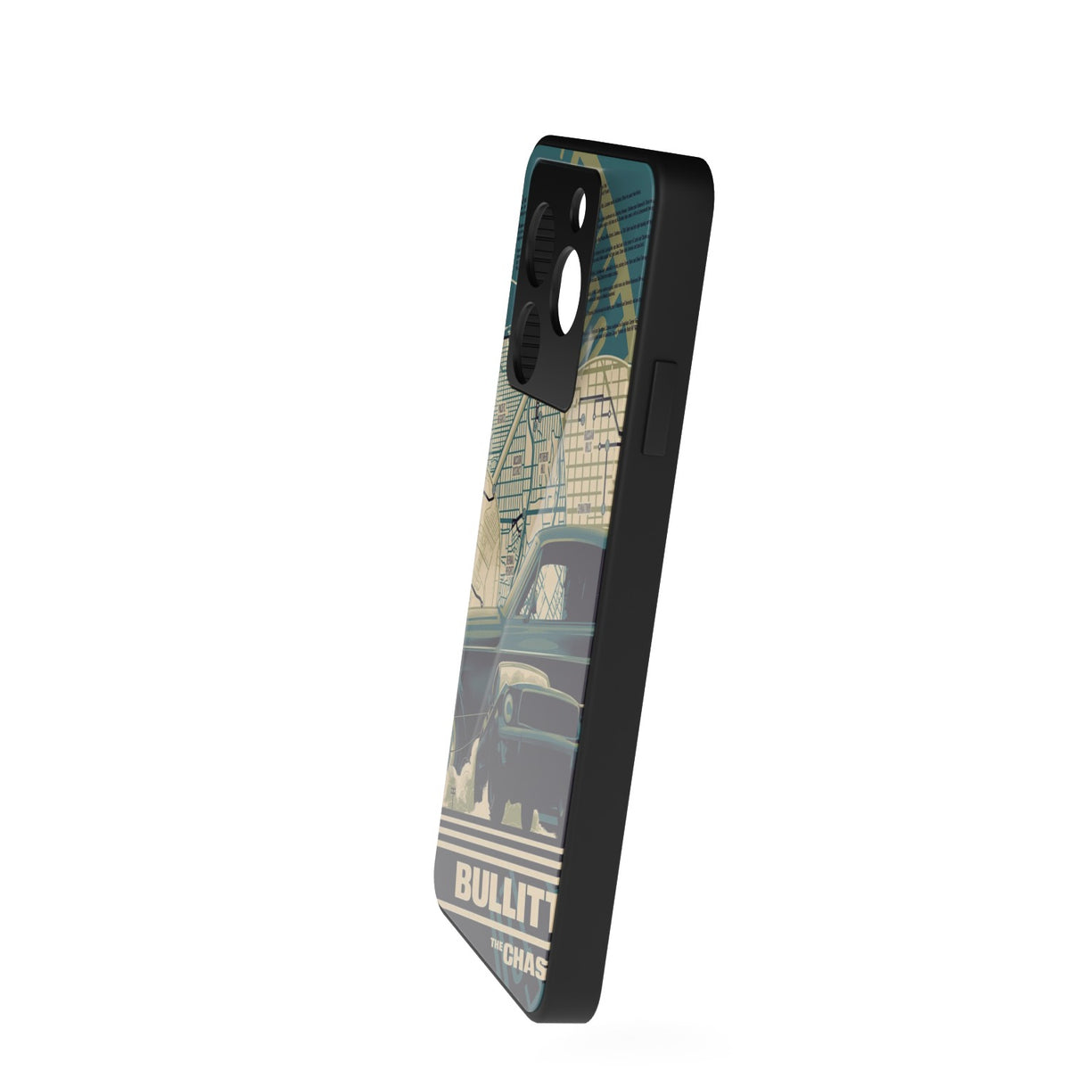 Speedster printed metal phone case - side view