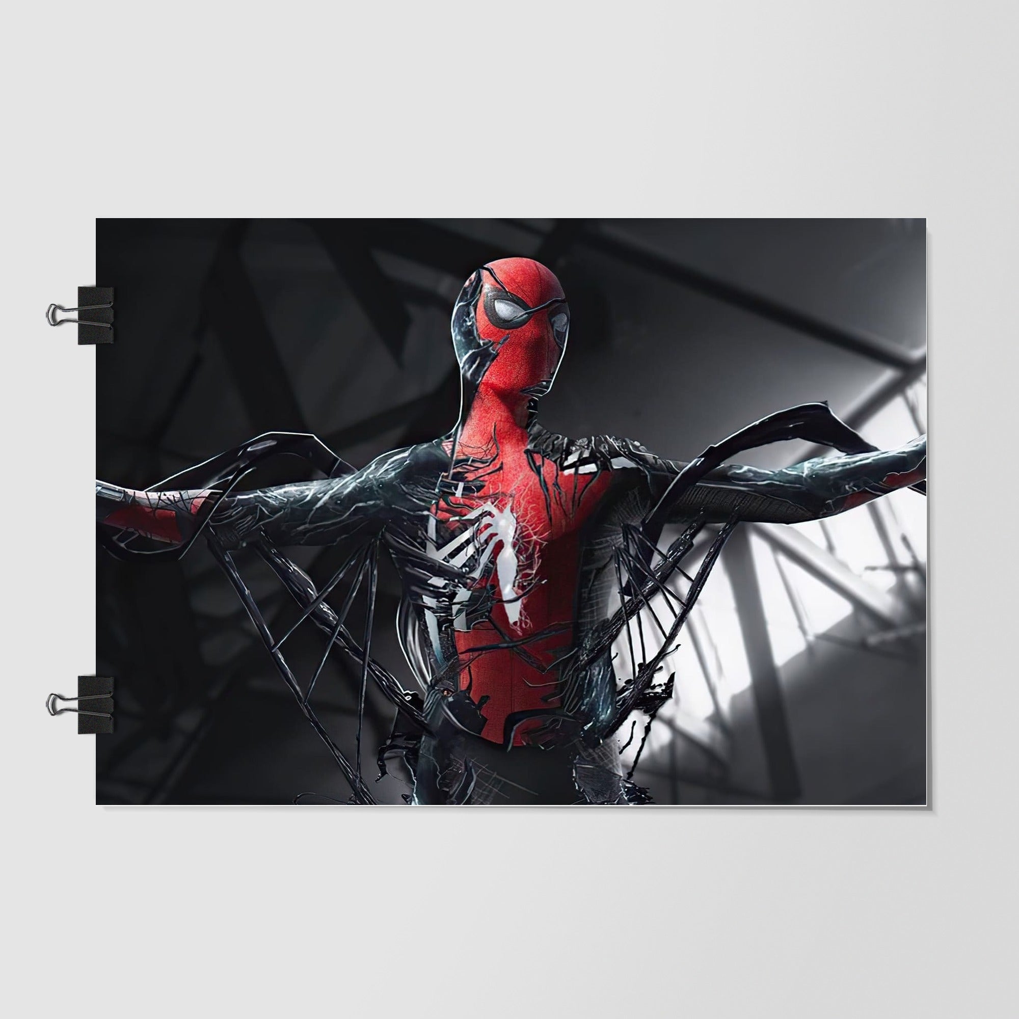Spider Man Black Dramatic Lighting by Decalz