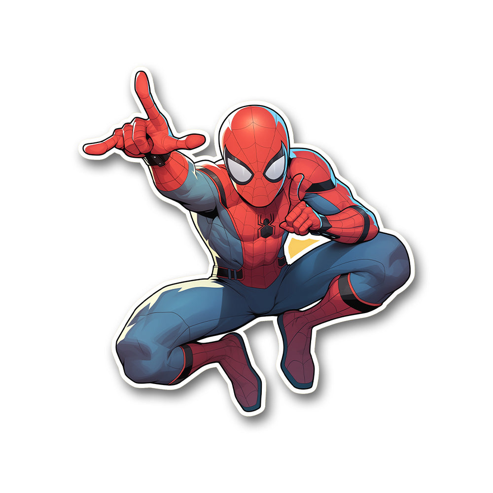 Spiderman Action Pose Sticker