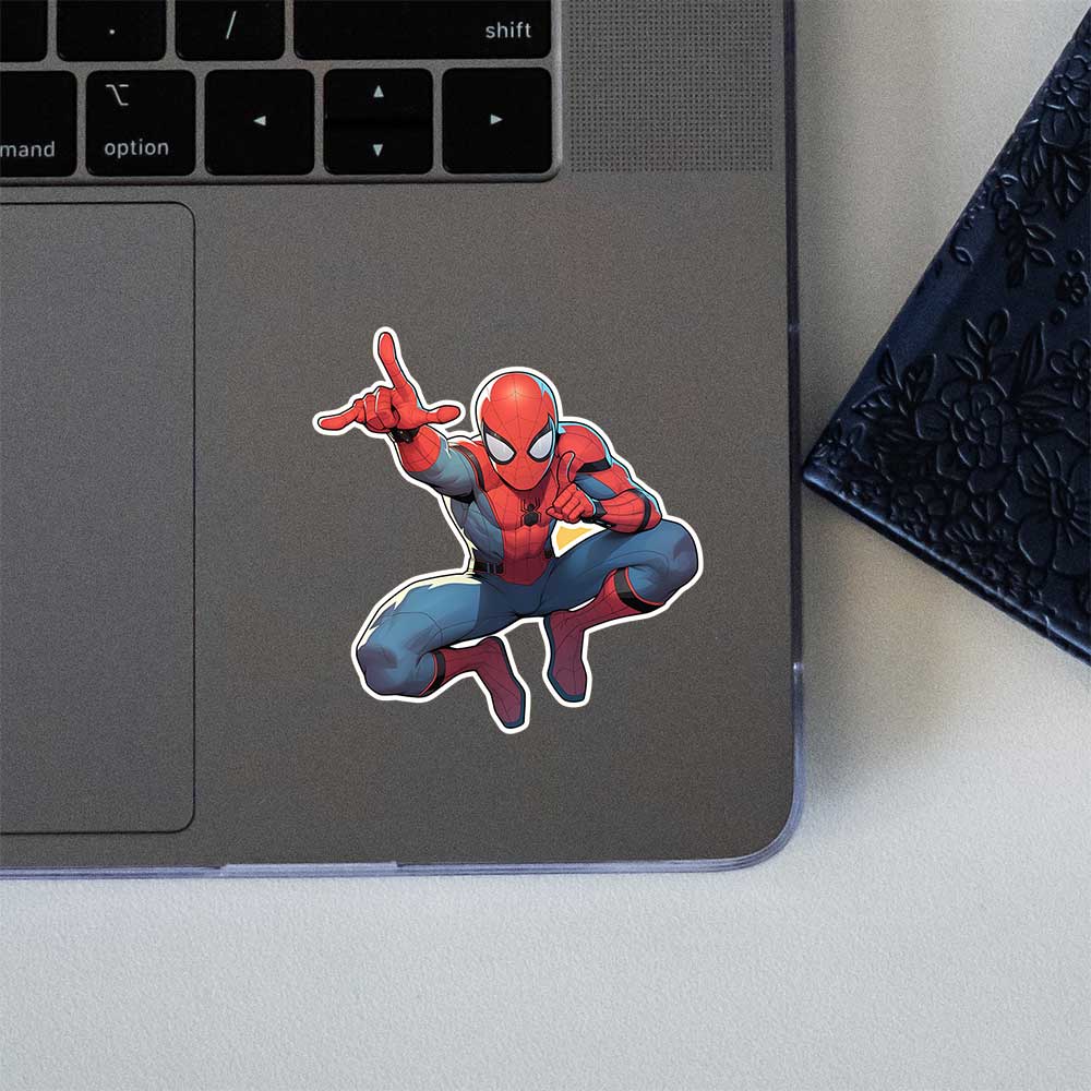 Spiderman Action Pose Sticker