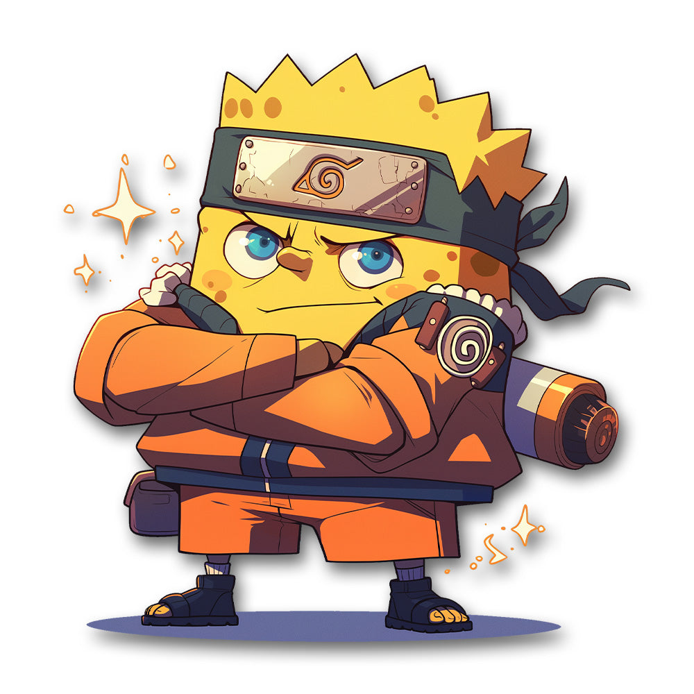 Spongebob Naruto Mashup Sticker