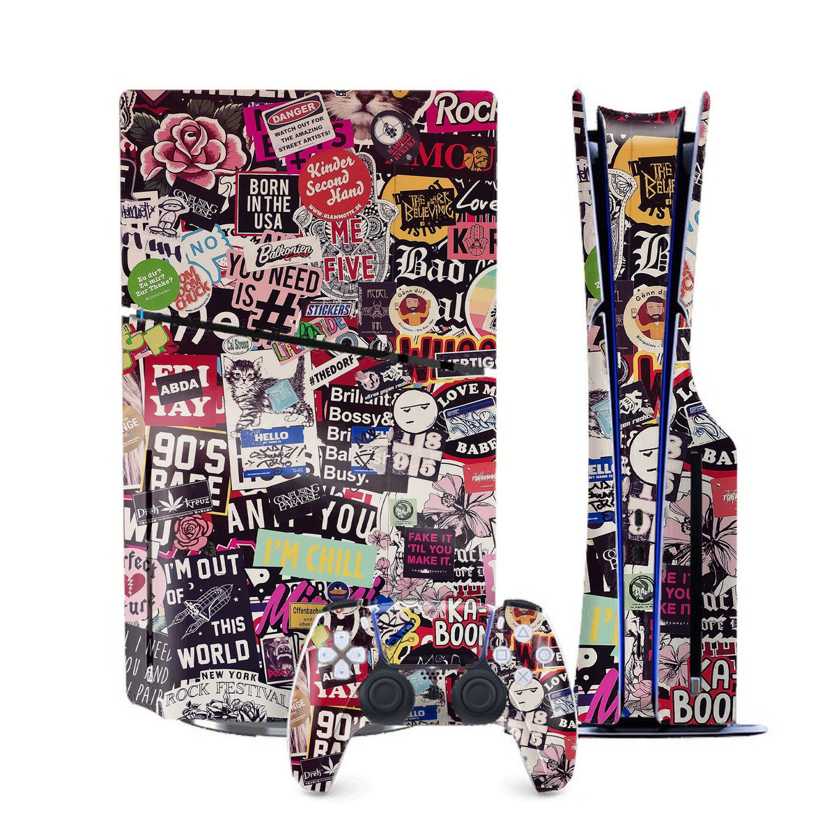 Sticker Doodle PlayStation 5 Slim skin by Decalz