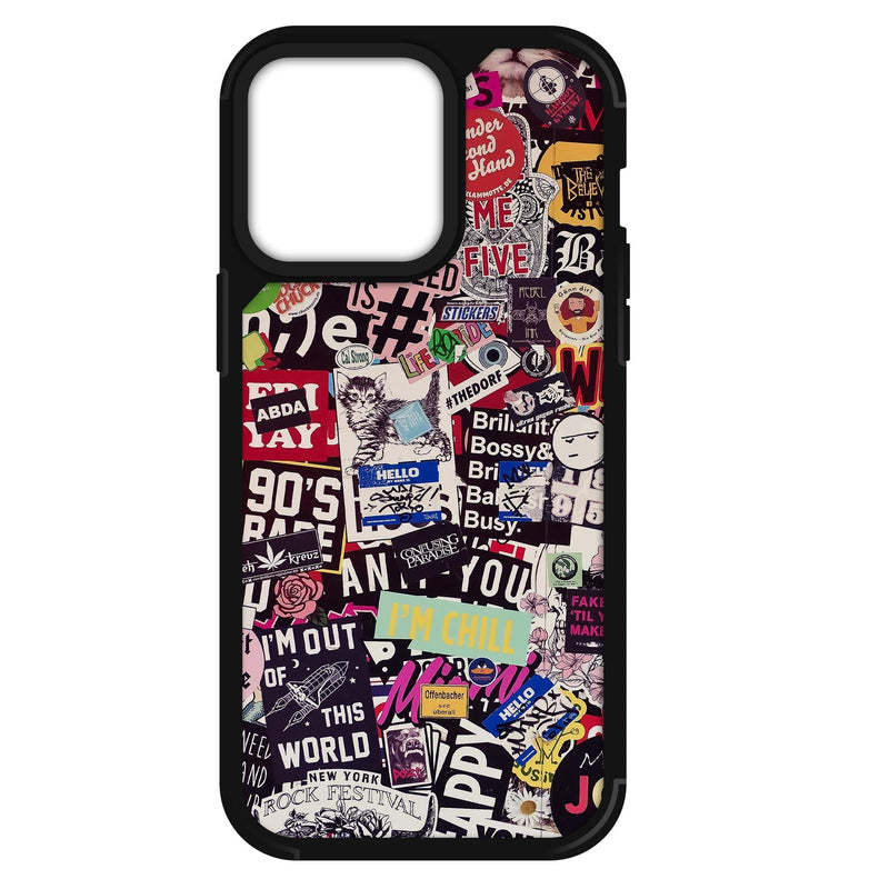 Sticker Doodle printed case