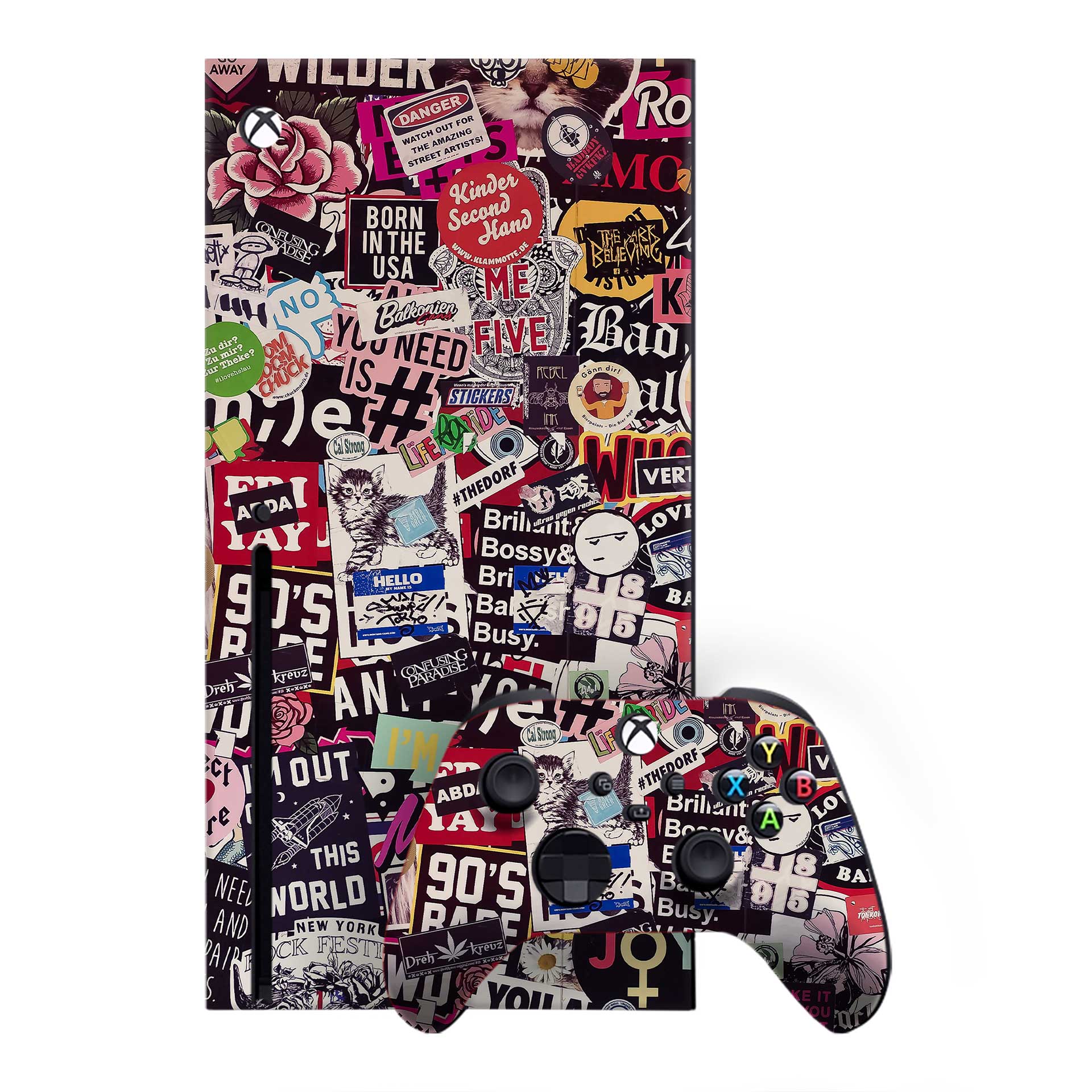 Sticker Doodle Xbox One X Skins & Wraps