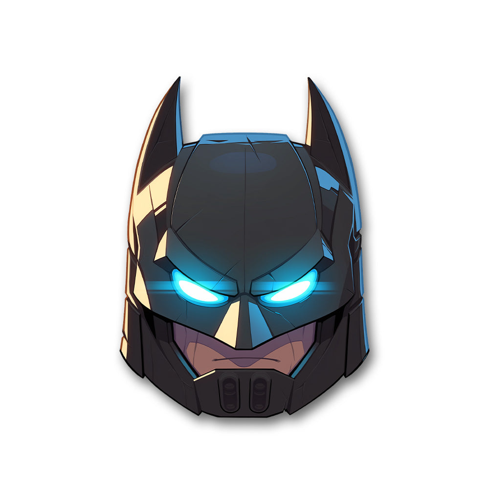 Stunning Batman Head Glowing Eyes Sticker