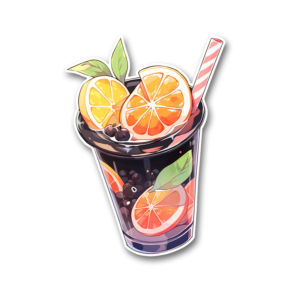 Summer Orange Juice Sticker