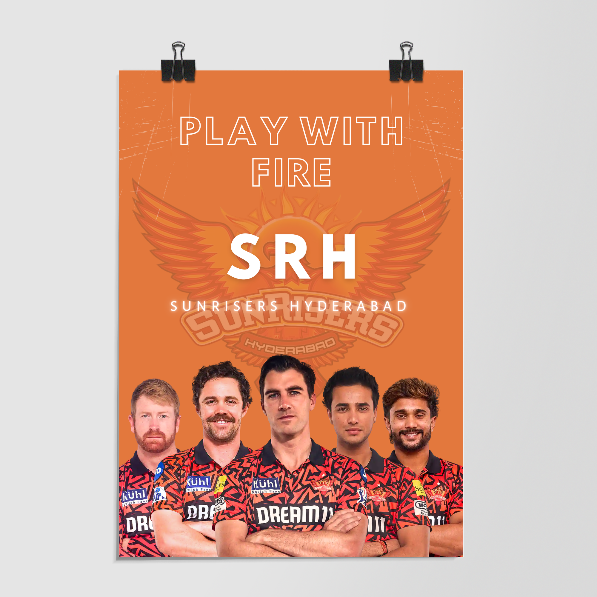 Sunrisers Hyderabad Play With Fire Dramatic Lighting by Decalz