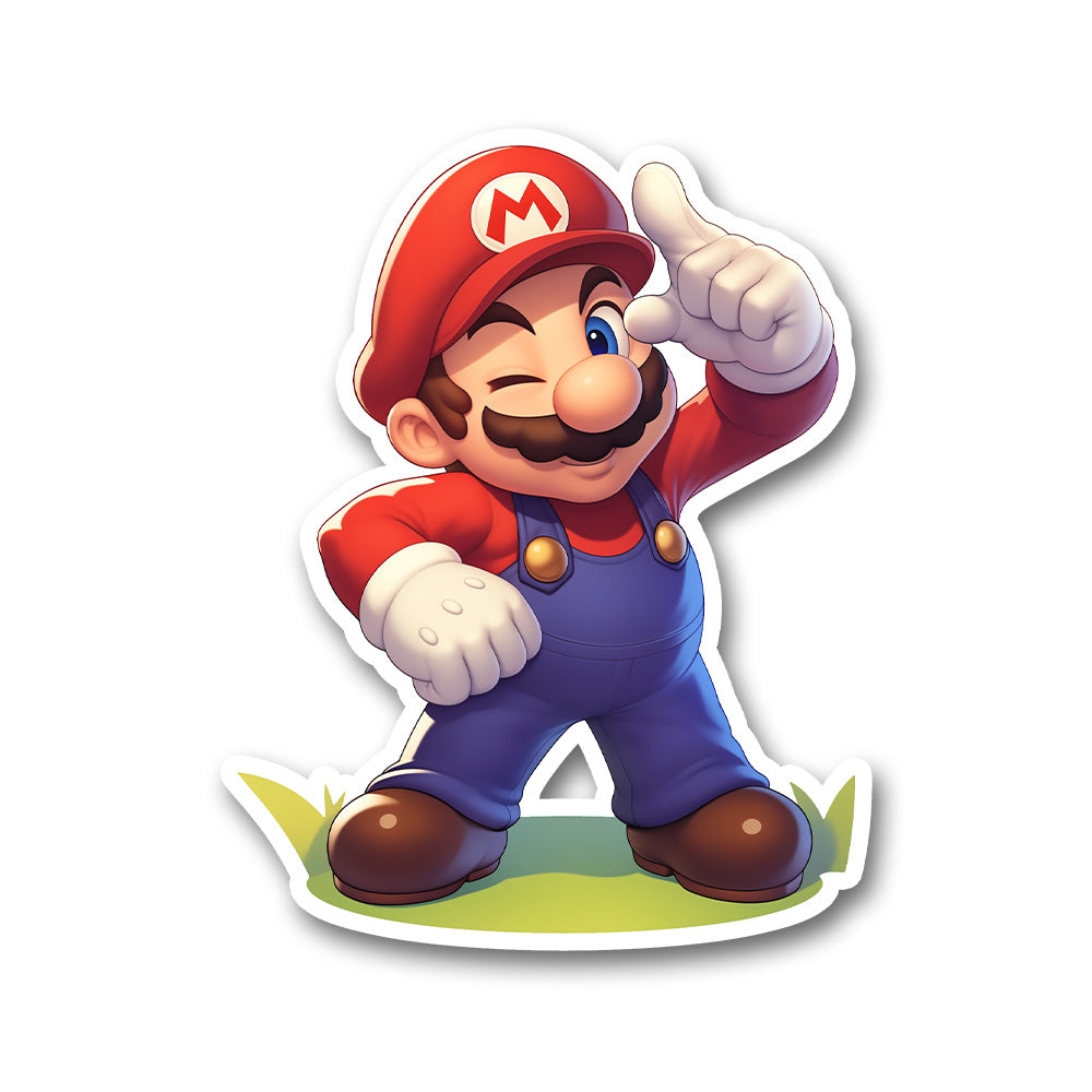 Super Mario Classic Wink Sticker