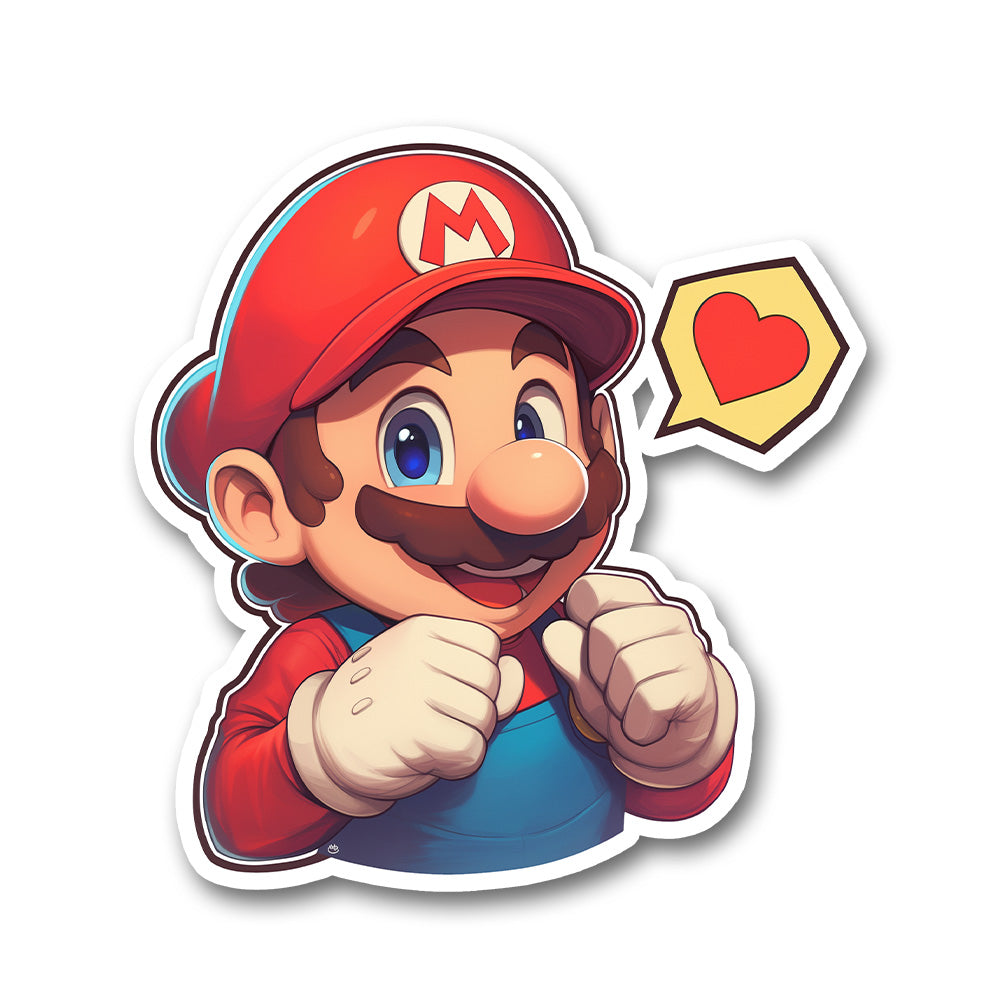 Super Mario Heart Sticker