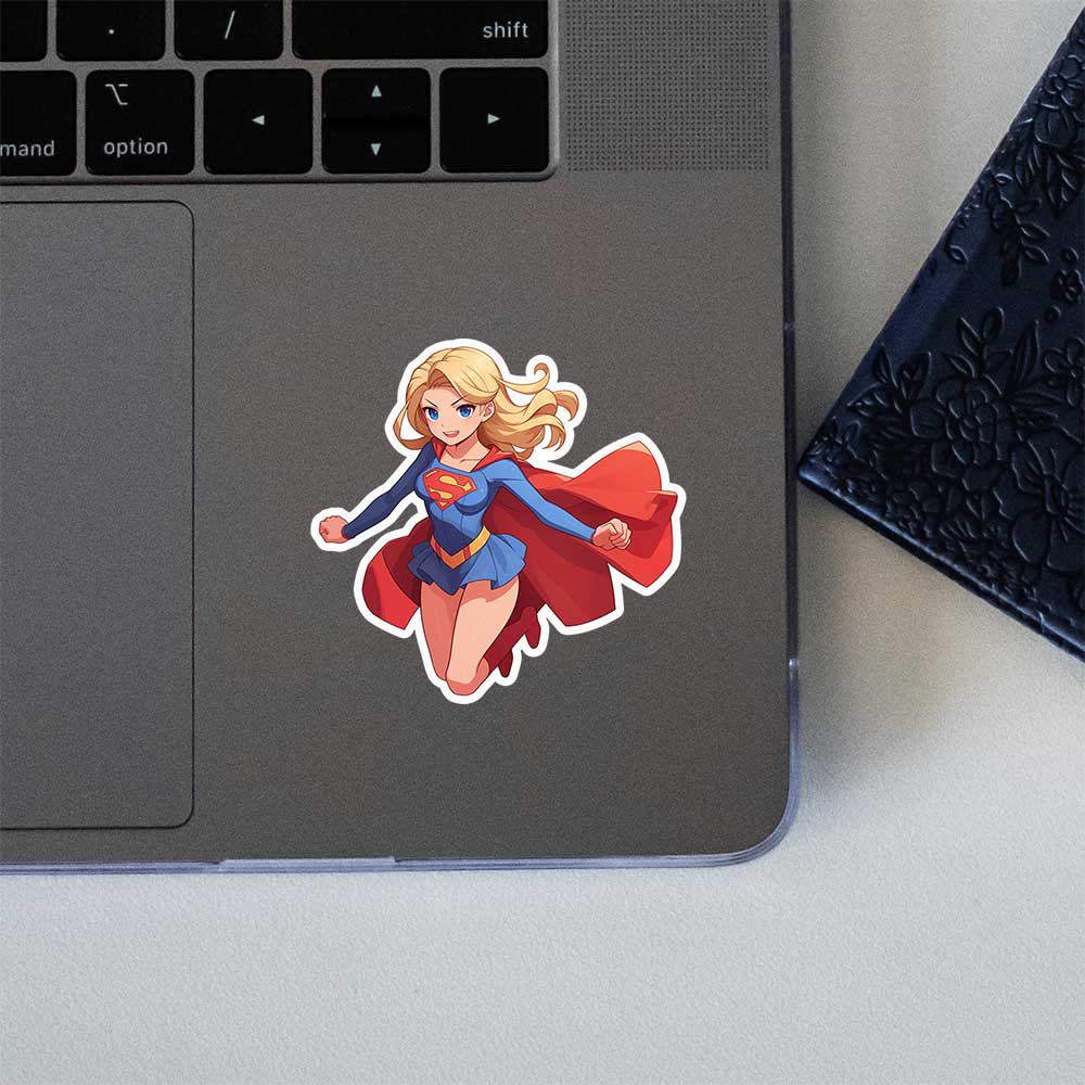 Supergirl Anime Style Sticker