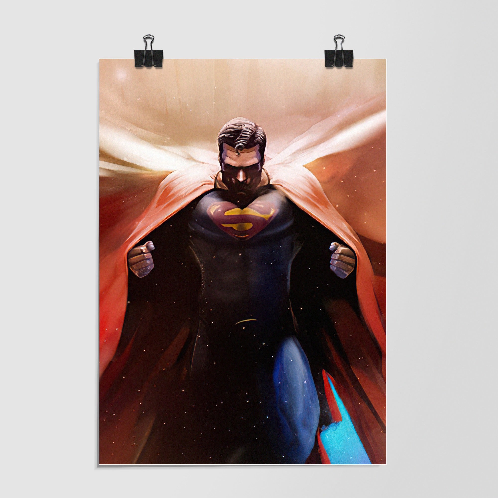 Superhero Black Battle Ready Pose by Decalz