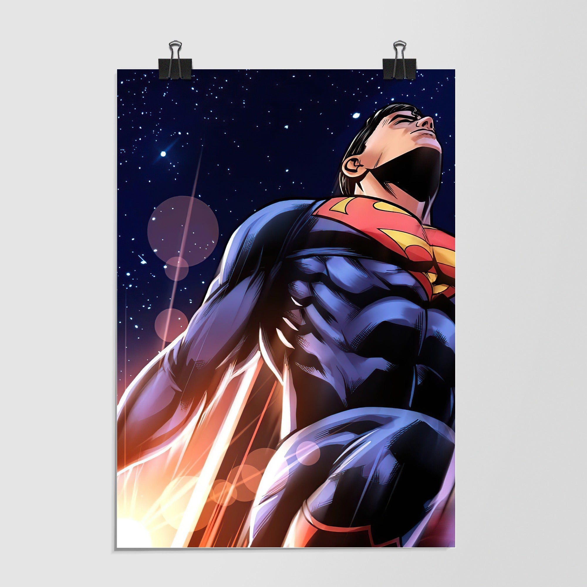 Superman Comic Art Black by Decalz