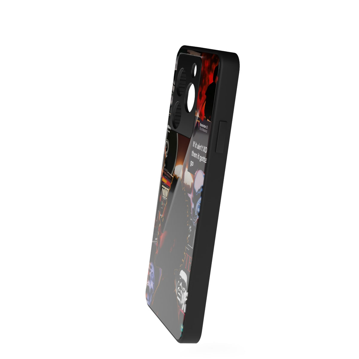 Symphony printed metal phone case - side view