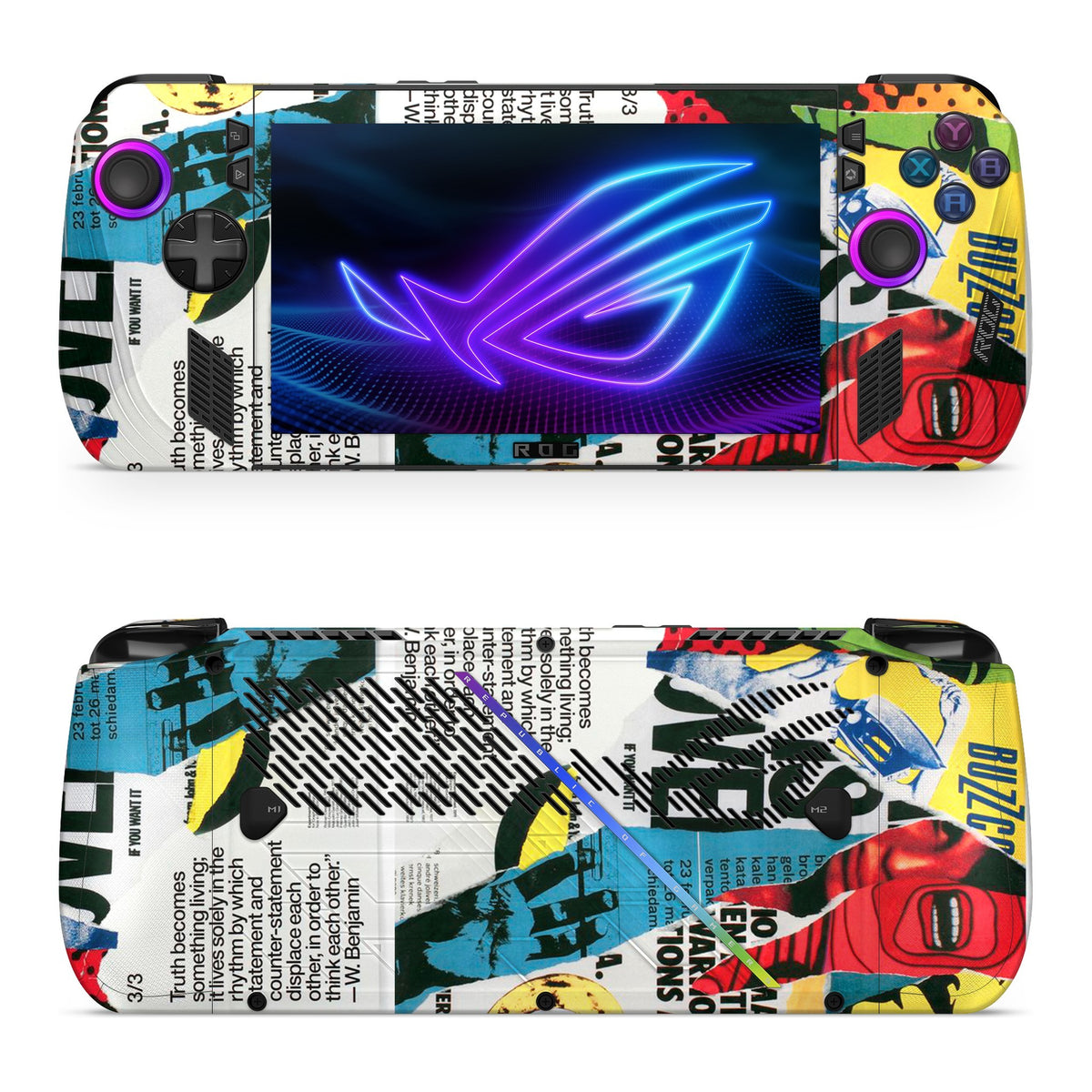TarredWord Asus ROG Xbox Ally X skin by Decalz