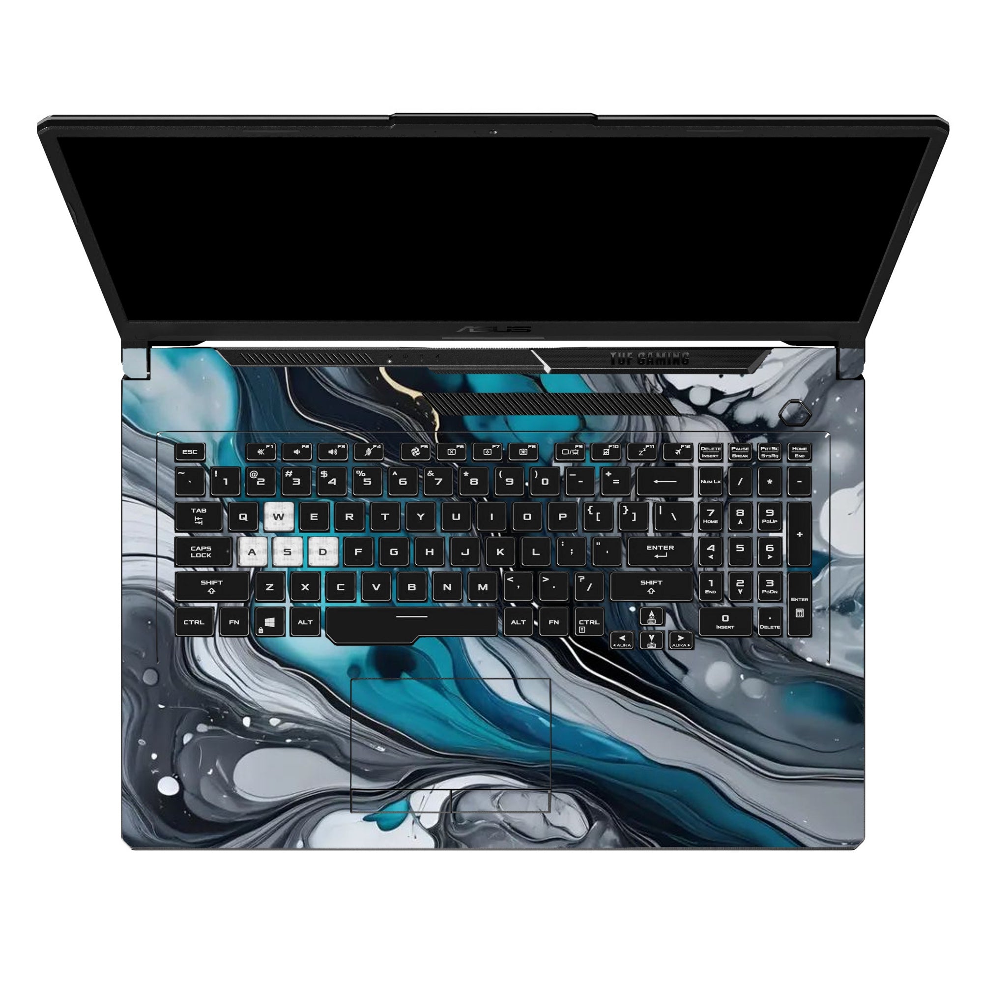 Teal Grey Marble by Decalz