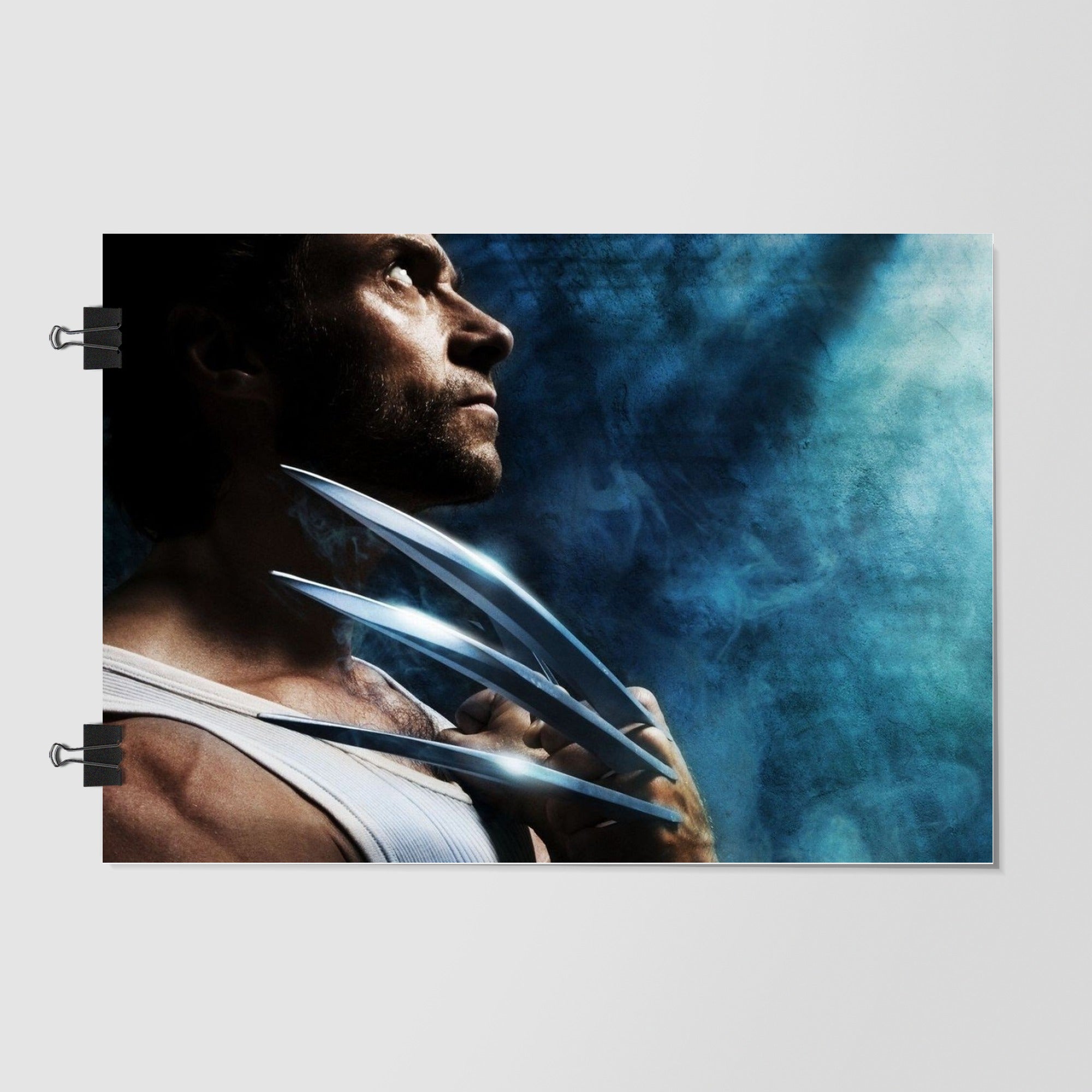 The Wolverine Black Close Up Portrait by Decalz