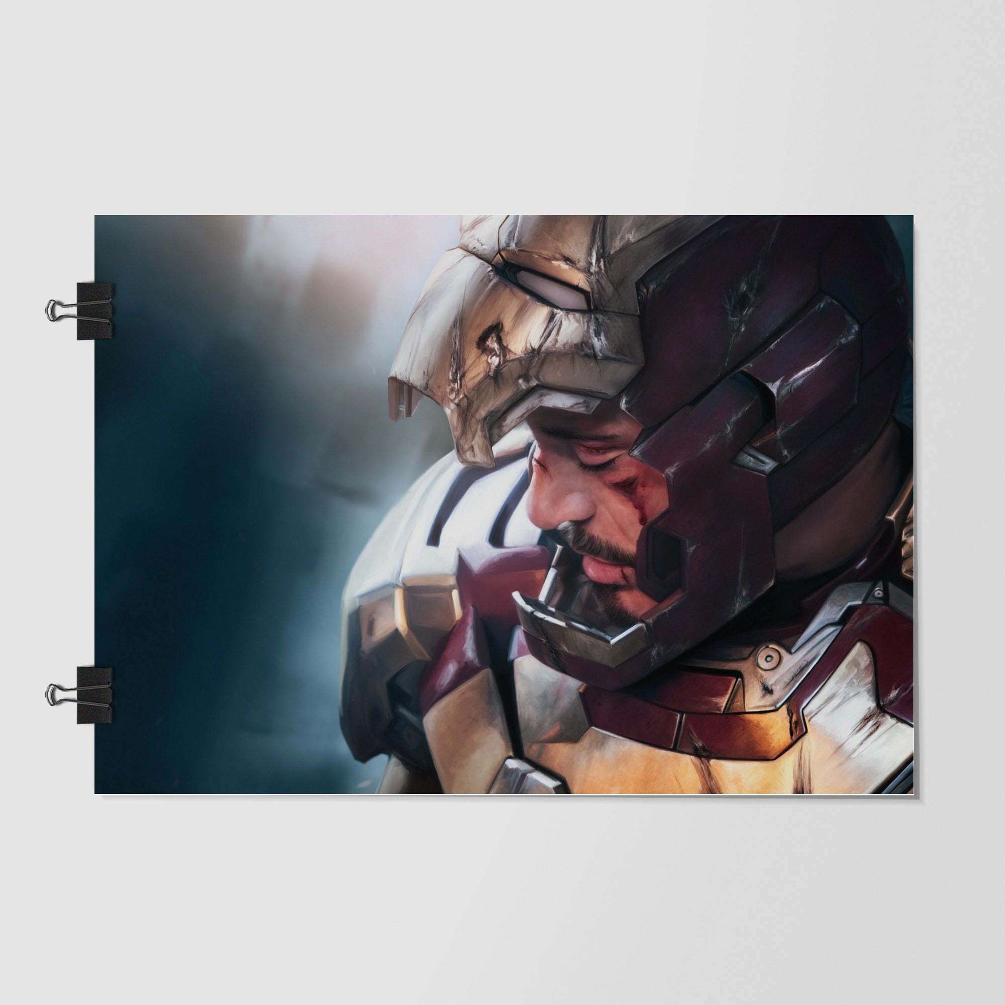 Tony Stark Iron Man Black Night Scene by Decalz