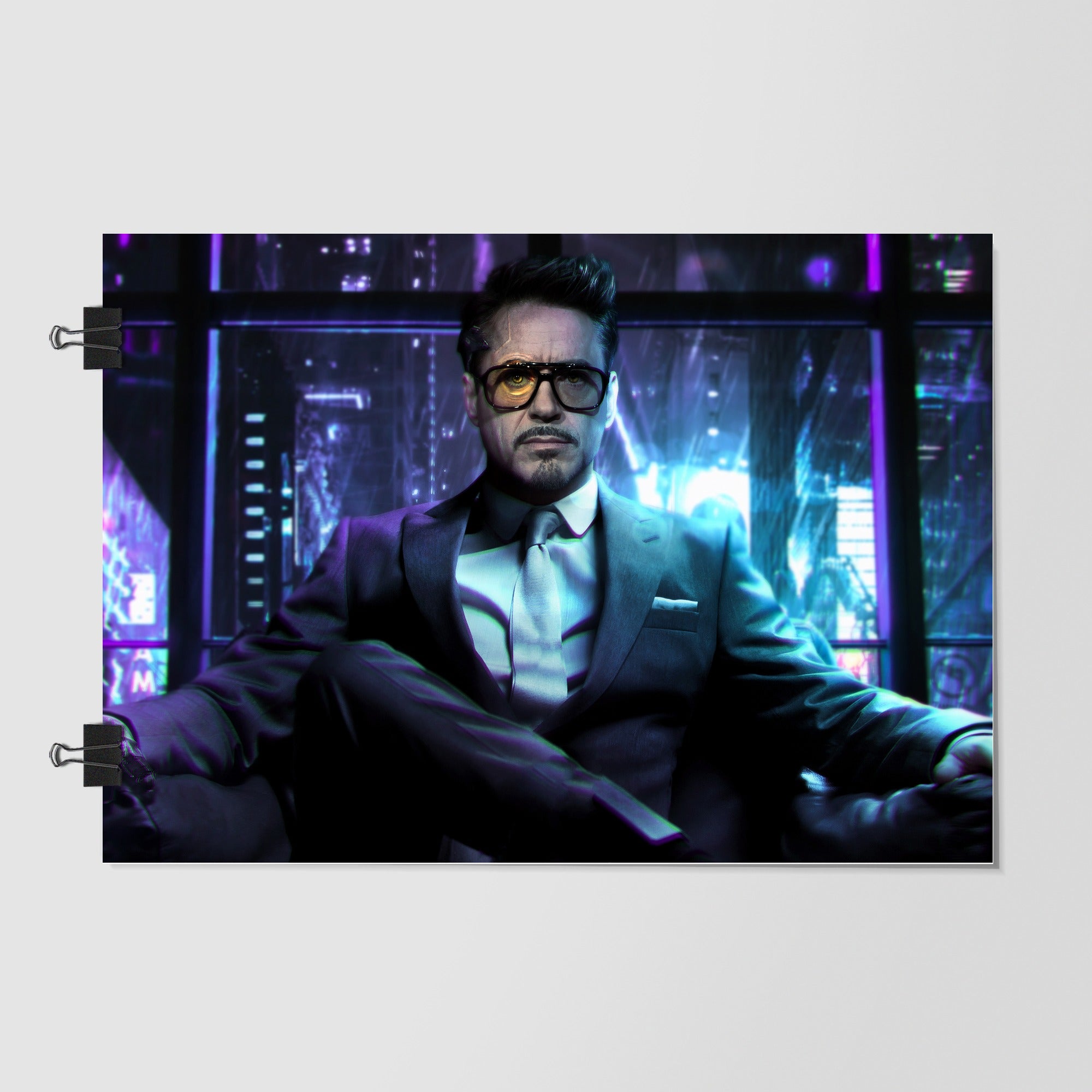 Tony Stark Iron Man Black Studio Shot by Decalz