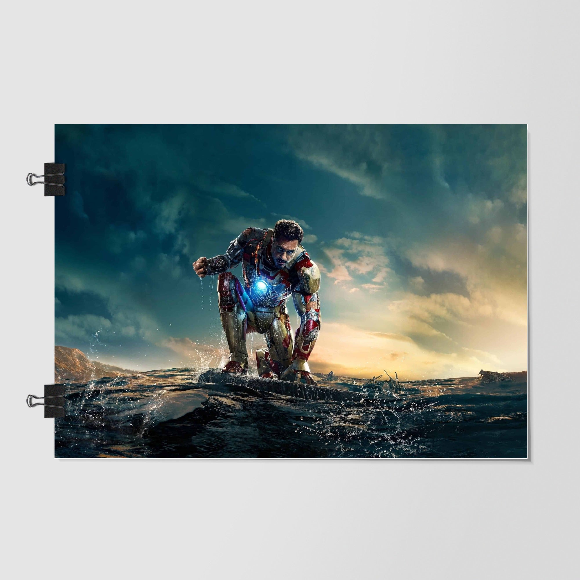 Tony Stark Iron Man Navy Studio Shot by Decalz
