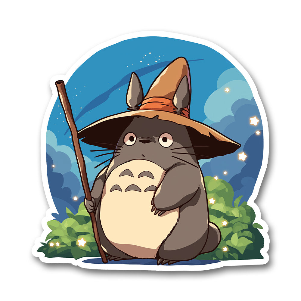 Totoro Wizard Hat Magic Sticker