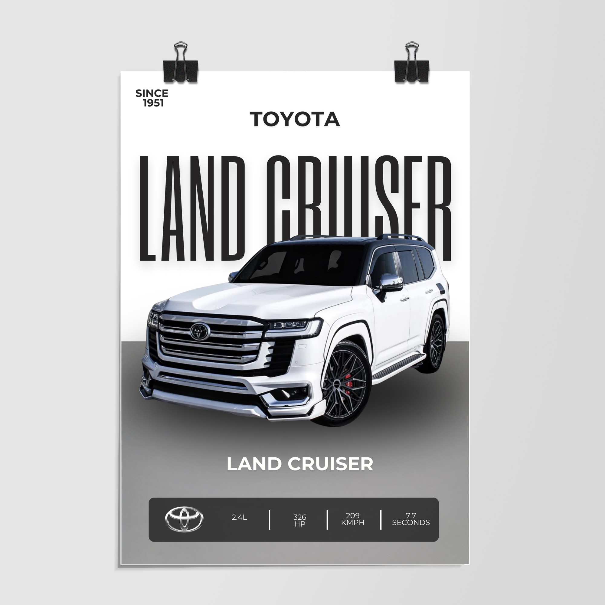 Toyota Land Cruiser White by Decalz