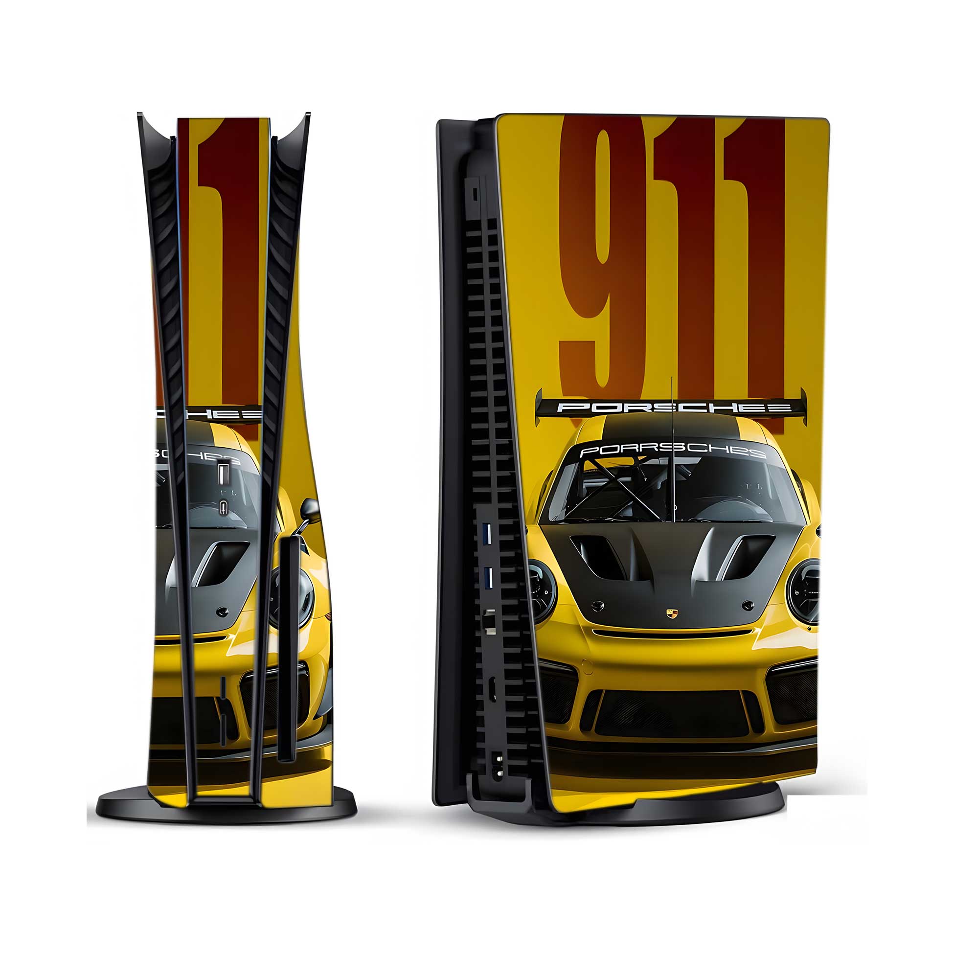 Turbo Yellow PlayStation 5 Fat Skins & Wraps