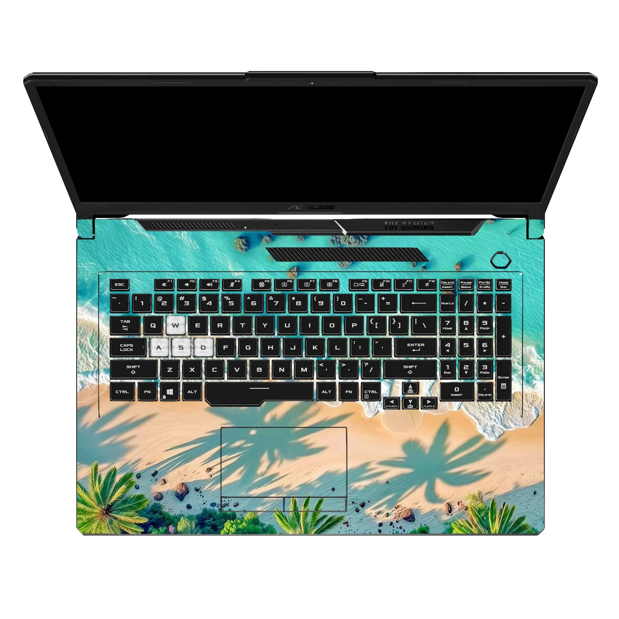 Turquoise Tropical Shoreline by Decalz