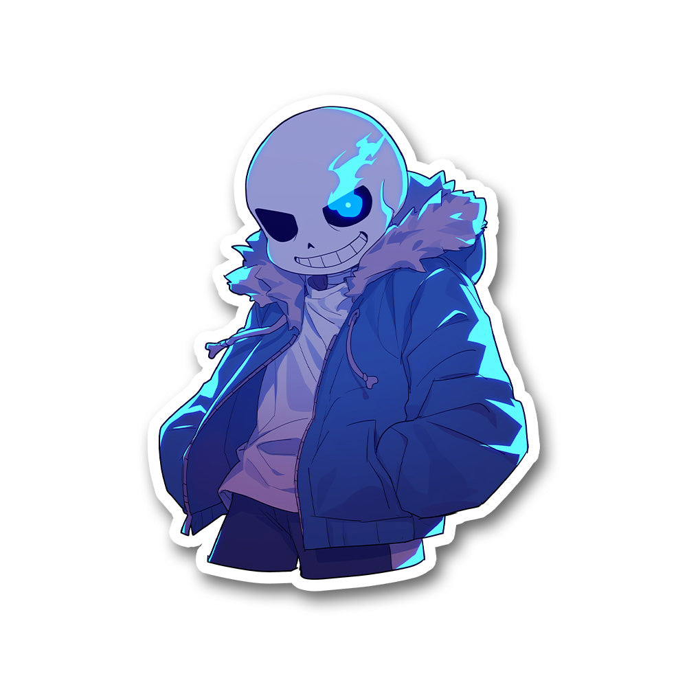 Undertale Sans Blue Flame Sticker