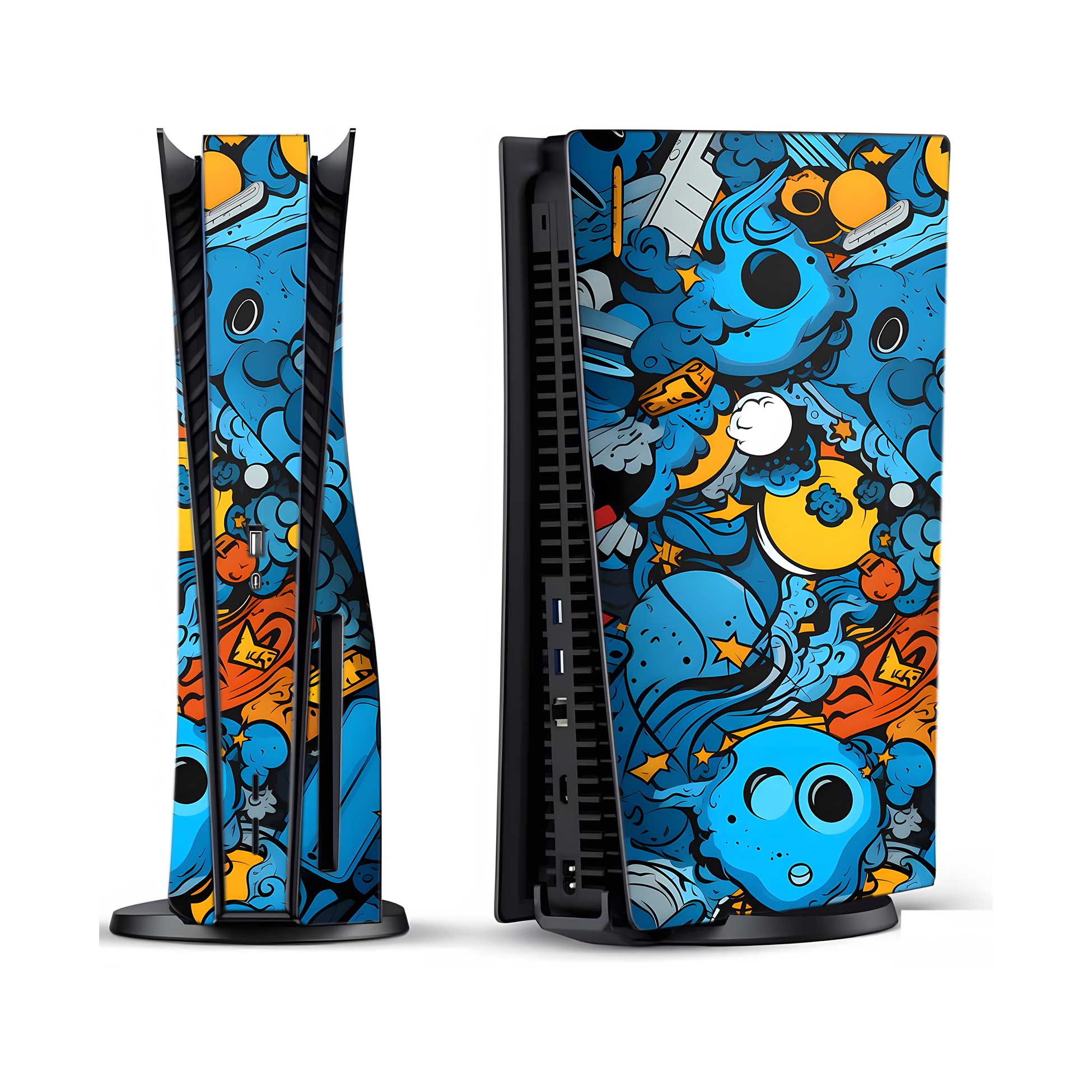 Urban Ink Blue PlayStation 5 Fat Skins & Wraps
