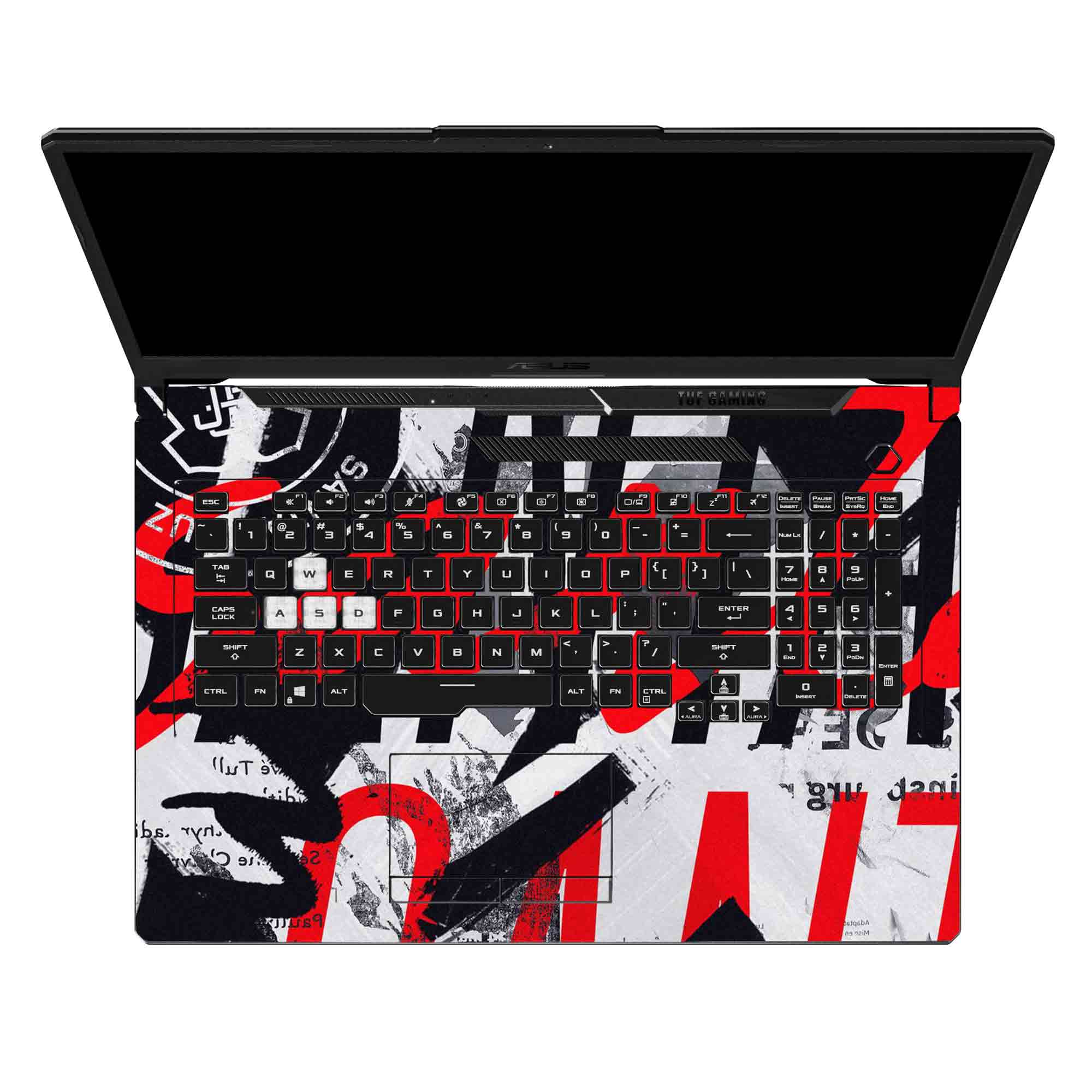 Urban Red and Black - Laptop Skins