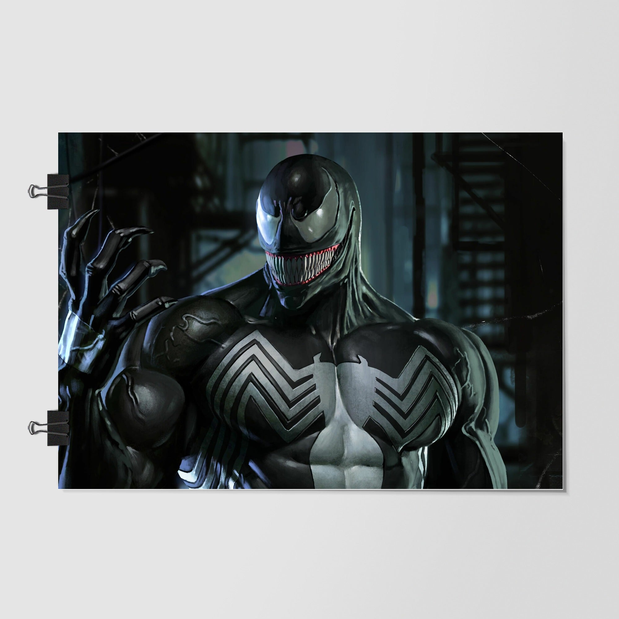 Venom Black Battle Ready Pose by Decalz