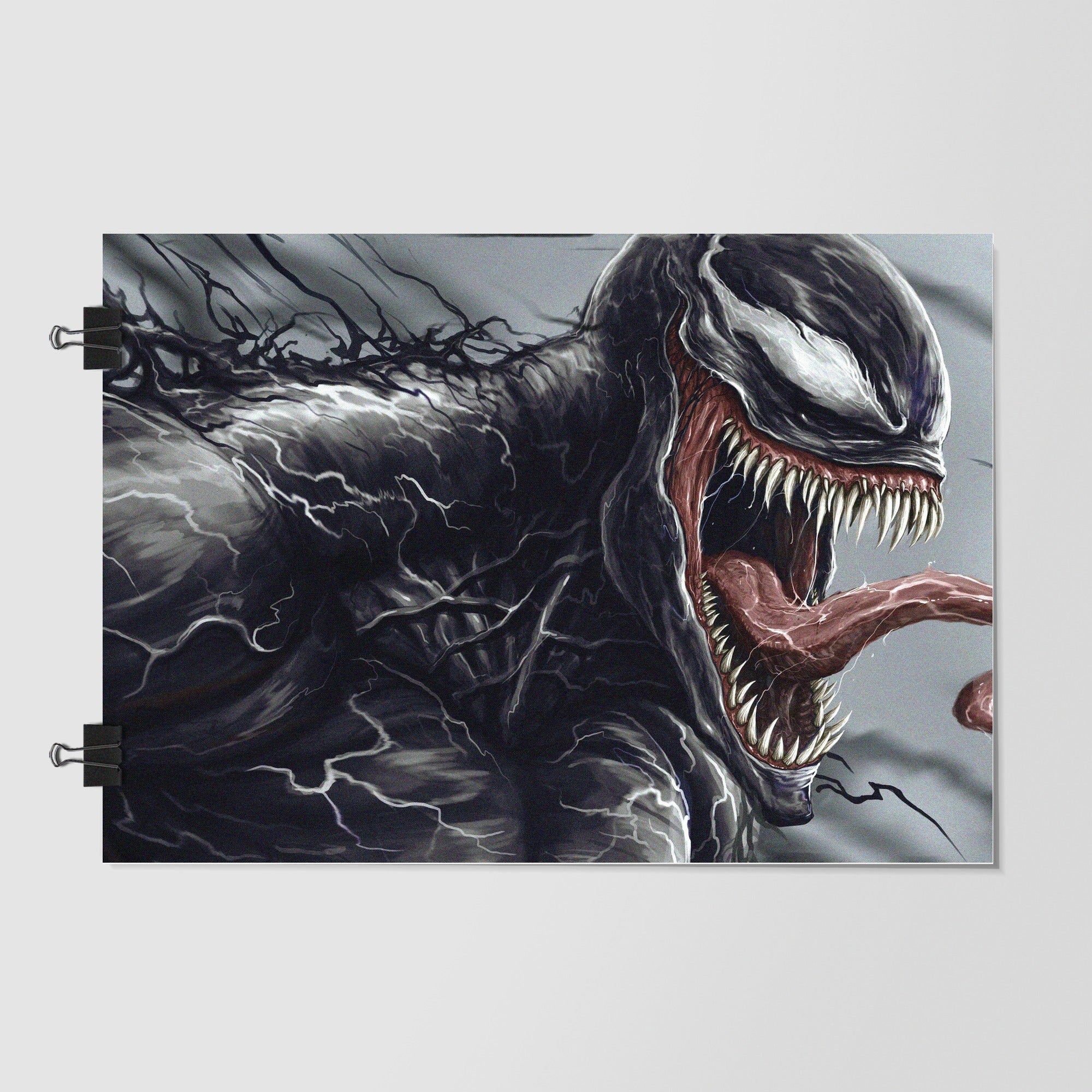 Venom Black Close Up Portrait by Decalz