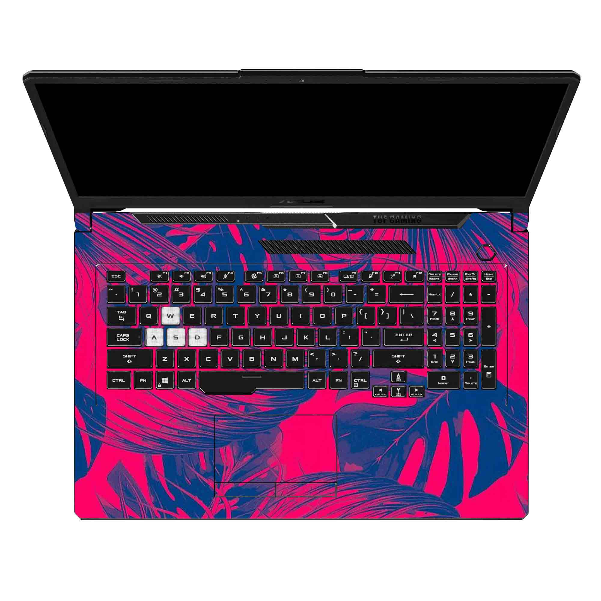 Vibrant Neon Pink Foliage - Laptop Skins