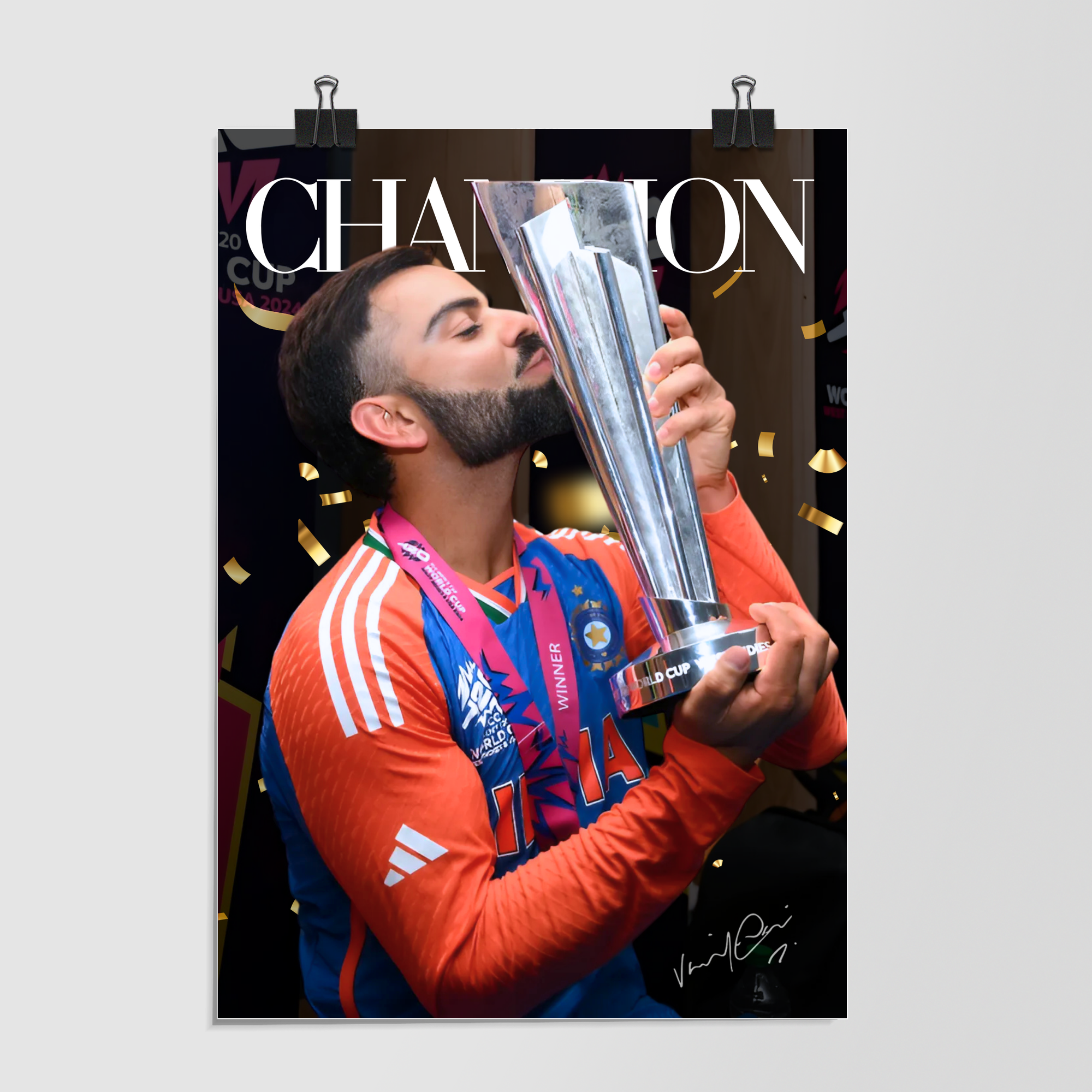 Virat Kohli Black by Decalz