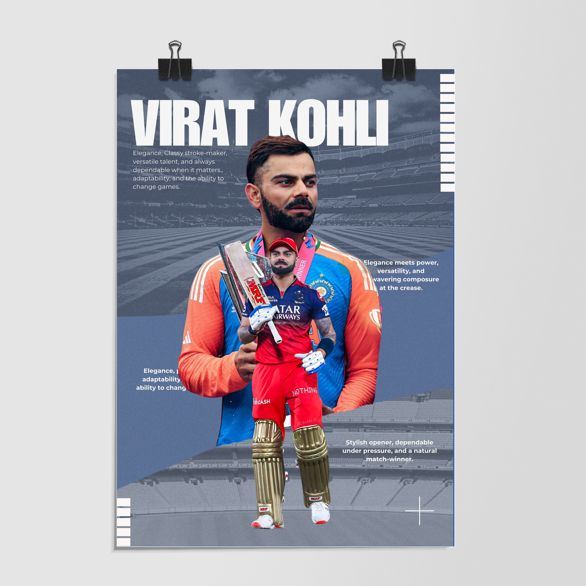 Virat Kohli Elegance Versatile by Decalz