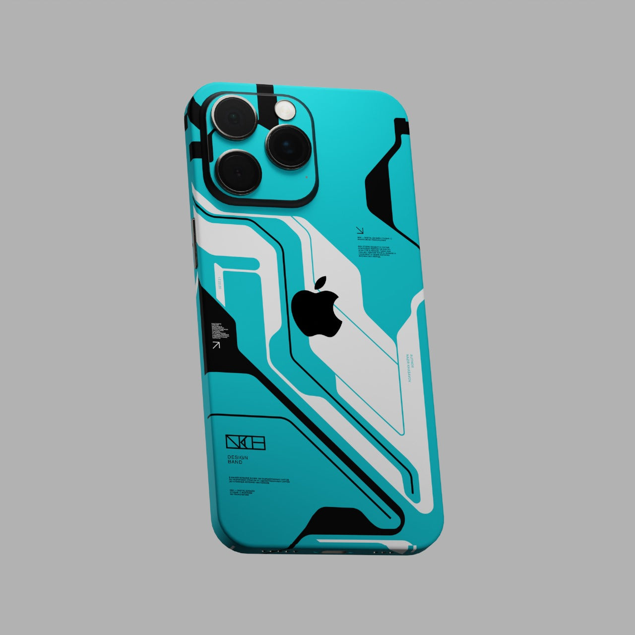 Cyber Blue Mobile Skins & Wraps