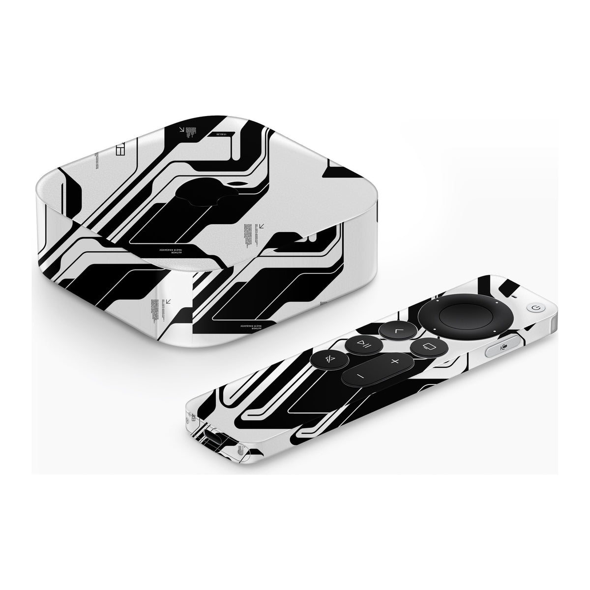 White Cyberpunk Apple TV 4K (2022) skin by Decalz
