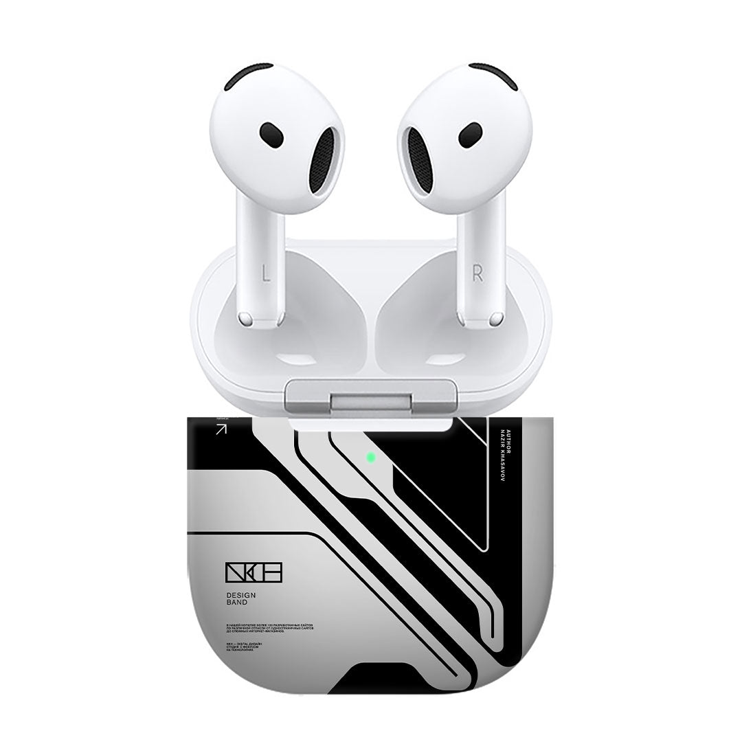 Airpods 4 White Cyberpunk Skins
