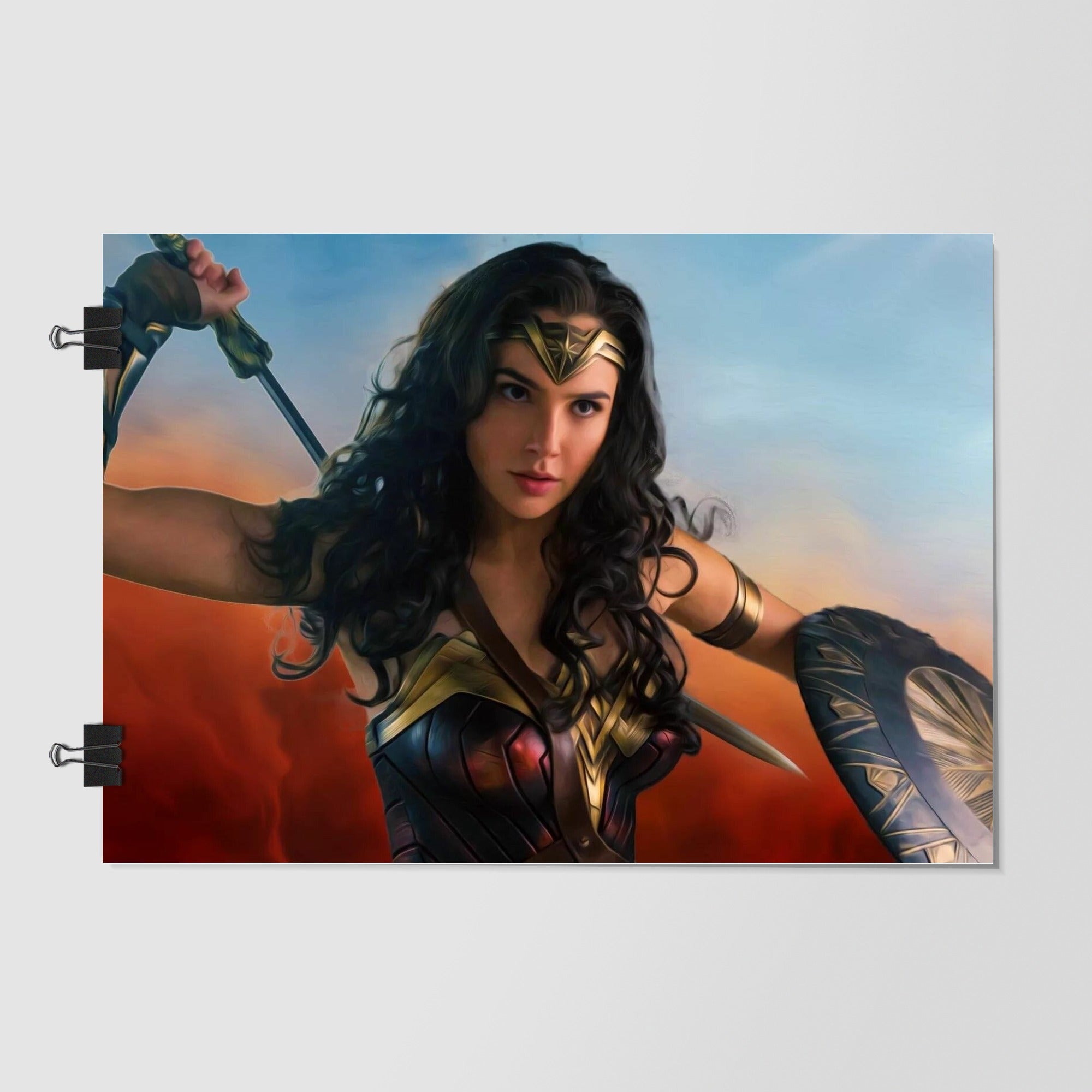 Wonder Woman Gray Dramatic Lighting by Decalz