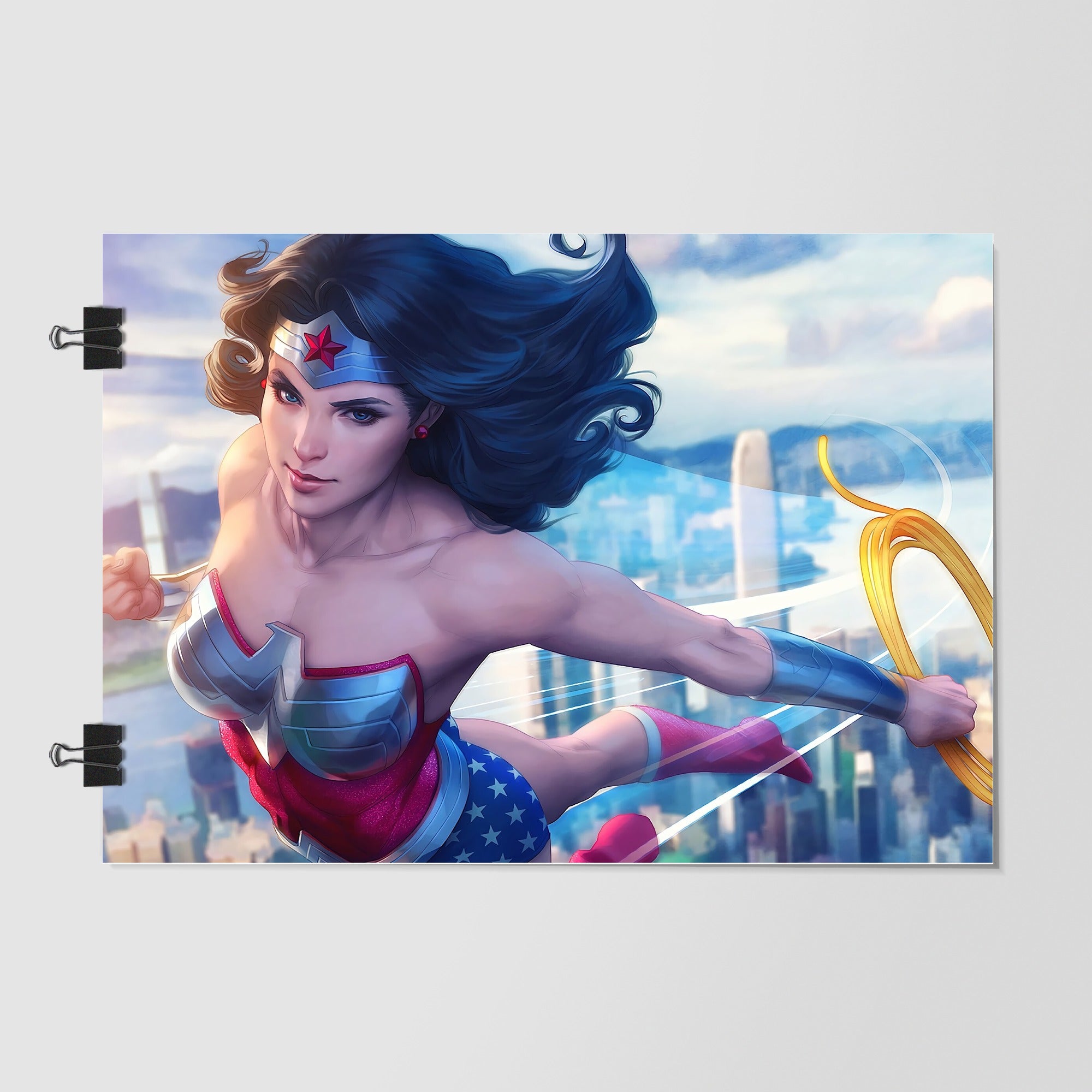 Wonder Woman Gray Studio Shot by Decalz
