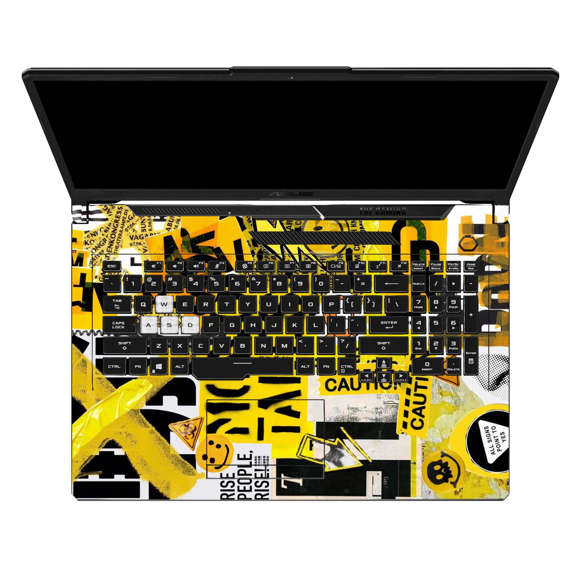 Yellow Alert - Laptop Skins & Wraps