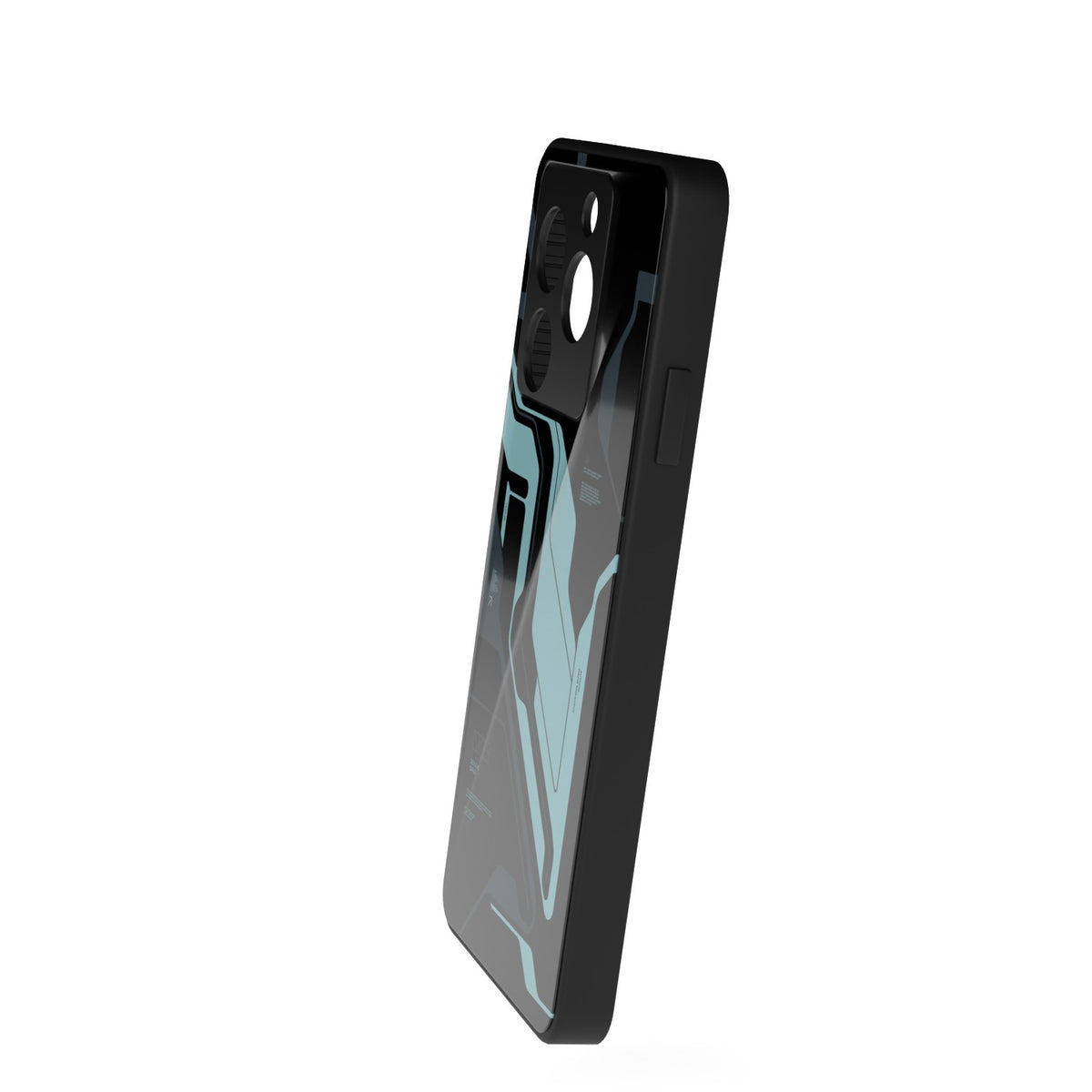 Zero OG Cyberpunk printed metal phone case - side view