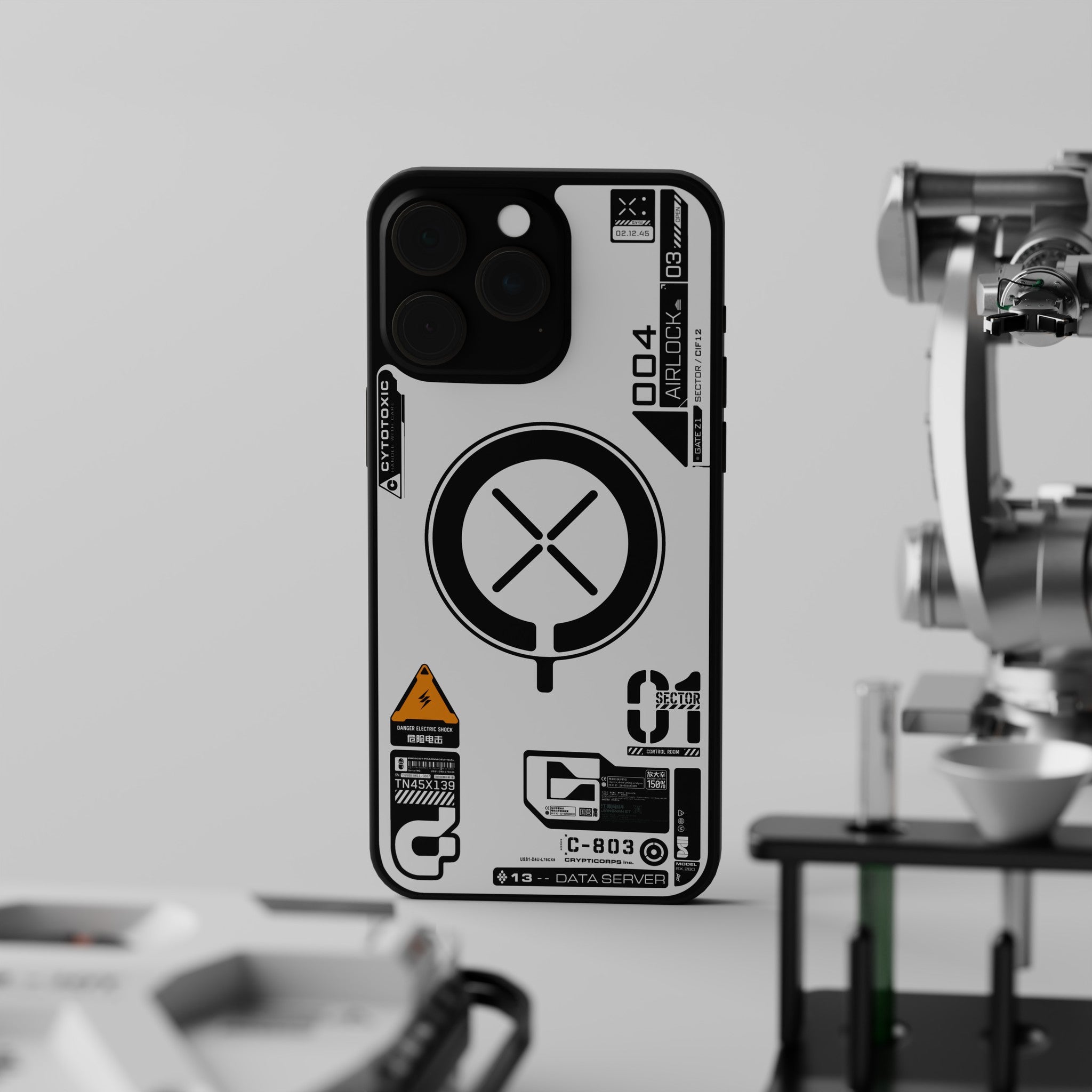 Airlock C-803 mobile skin by Decalz - angled view