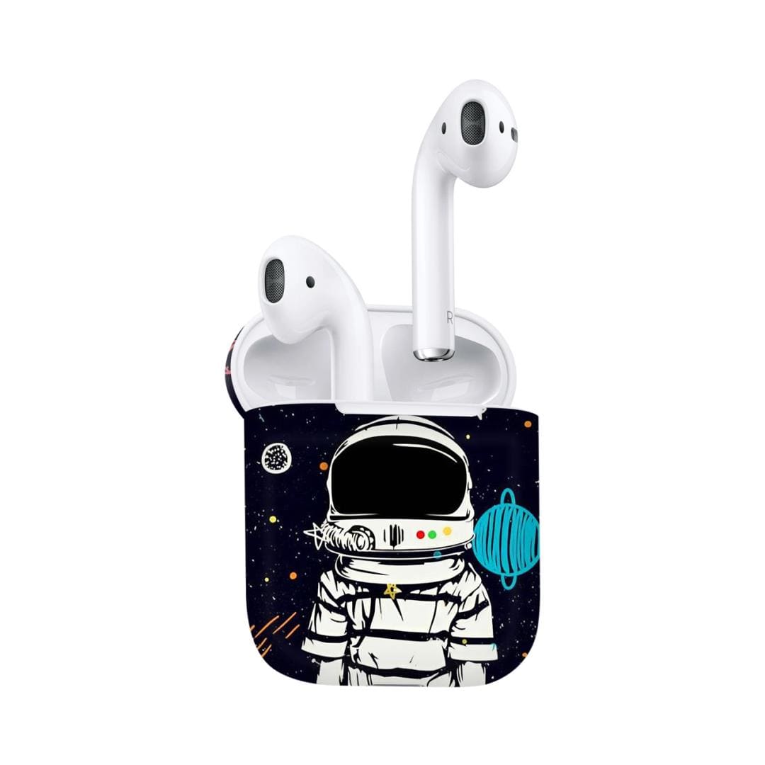 Apple Mobile skins & wraps Space Boy Apple Airpods Skins & Wraps