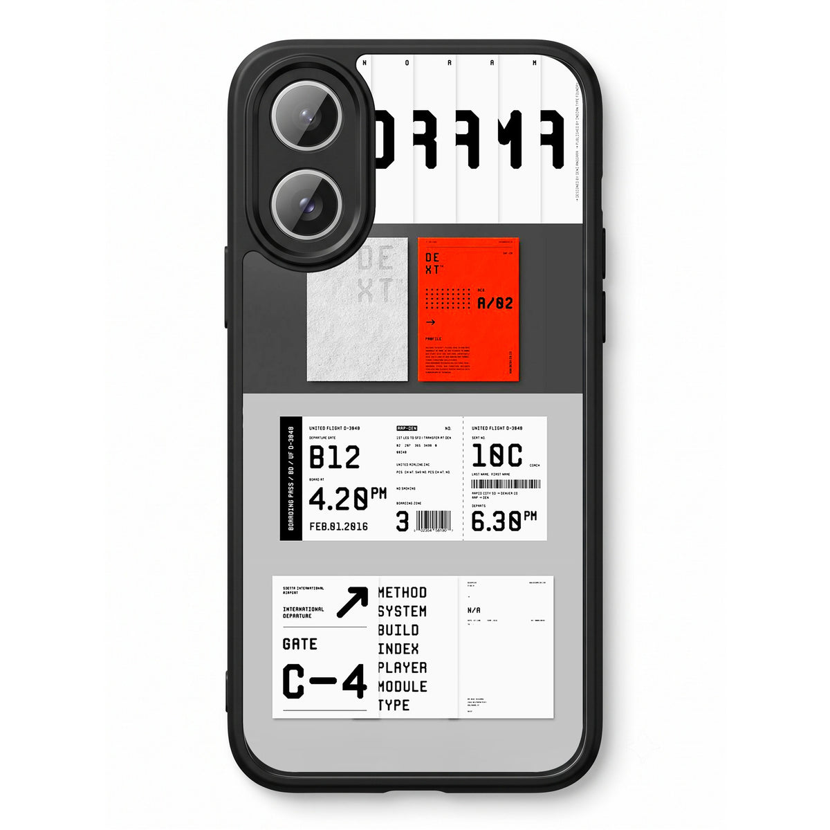 Boarding Passion printed Doyers case, alternate view