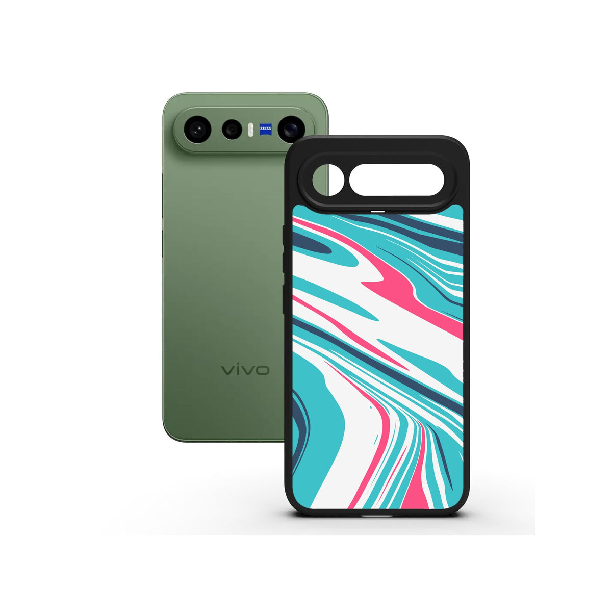 Candy Cat printed Doyers case, alternate view