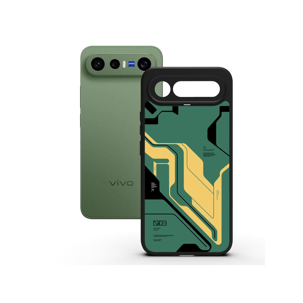 Circuit Green printed Doyers case, alternate view