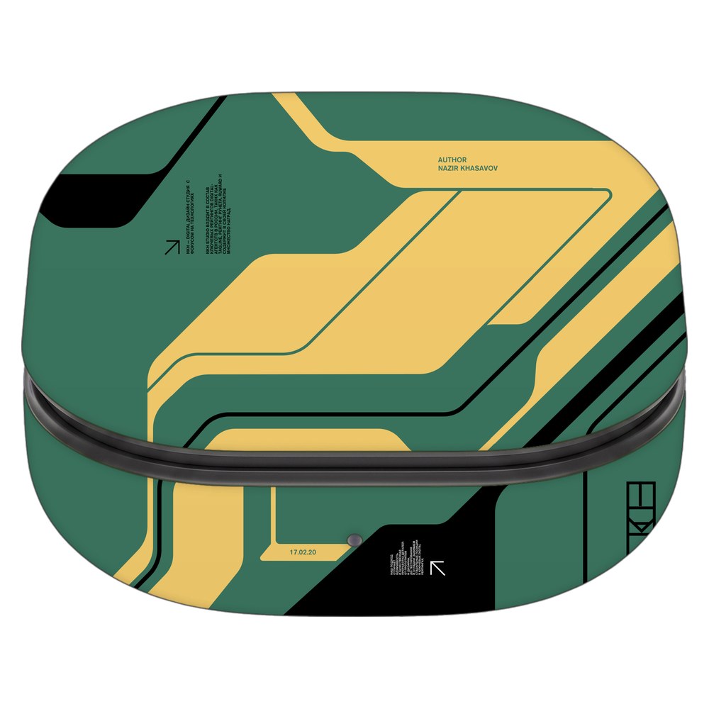 Samsung Galaxy Buds 2 skin - Curcuit Green