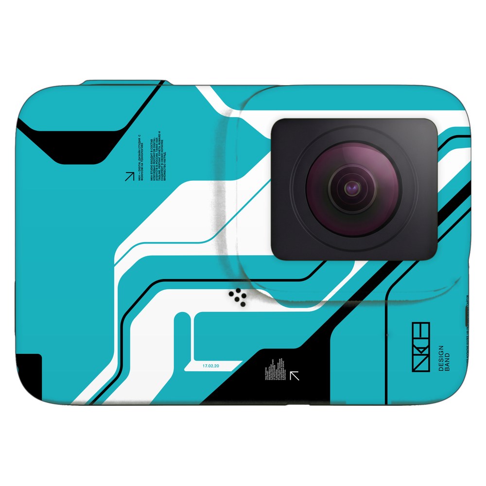 GoPro Hero 7 Silver skin - Cyber Blue