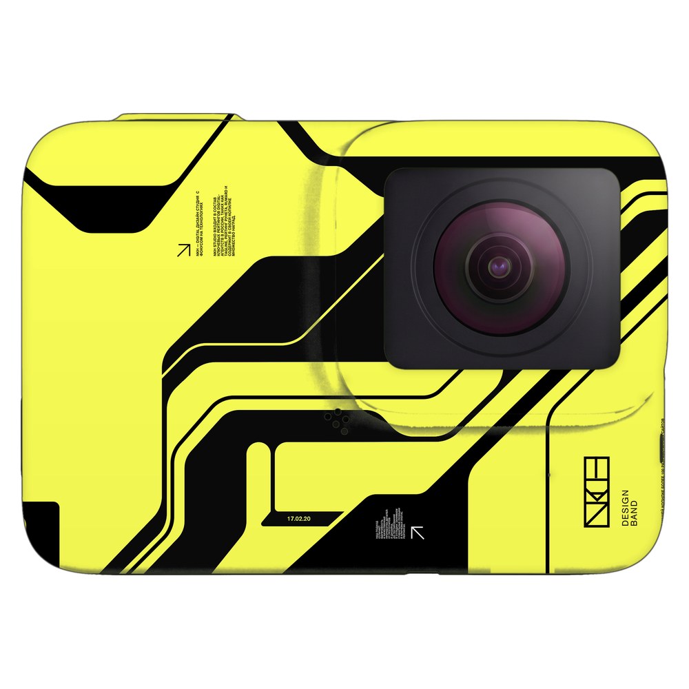 GoPro Hero 7 Silver skin - Cyber Yellow & Black